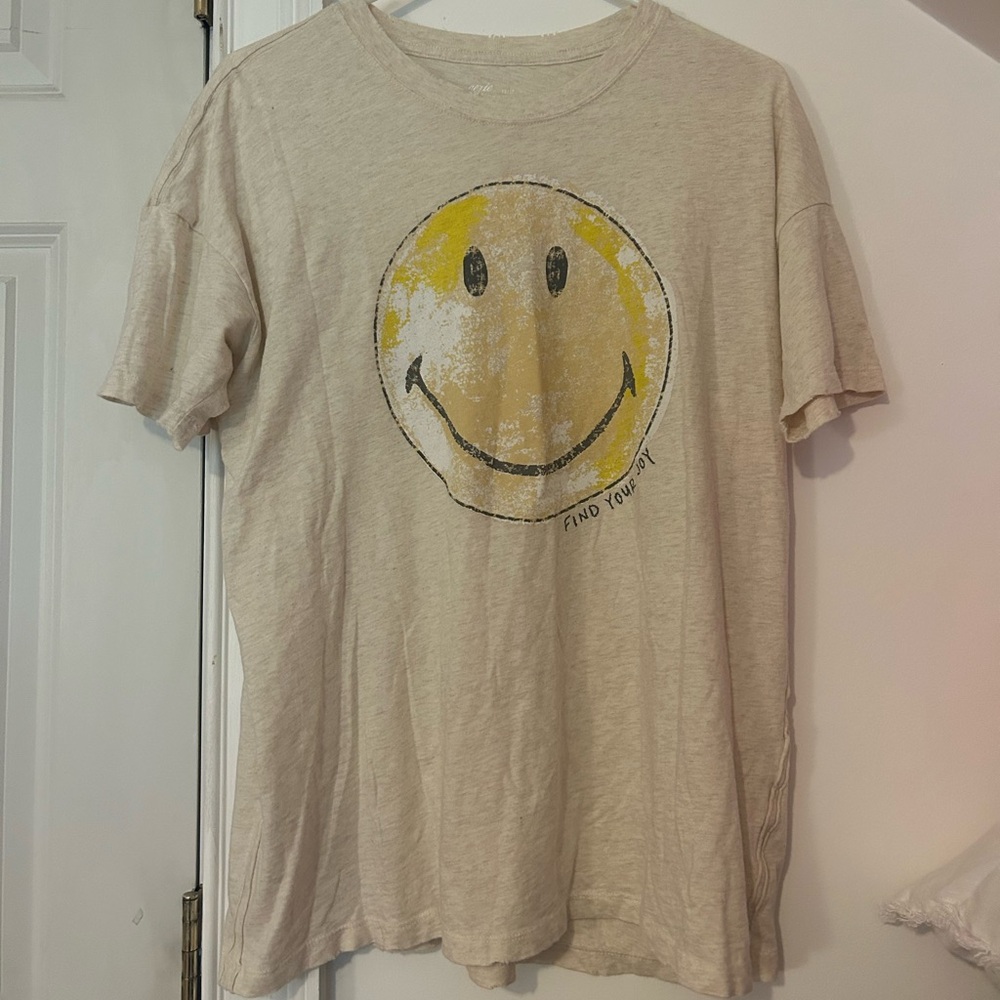 Aerie oversized smiley face t-shirt
